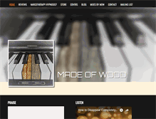 Tablet Screenshot of madeofwoodmusic.com